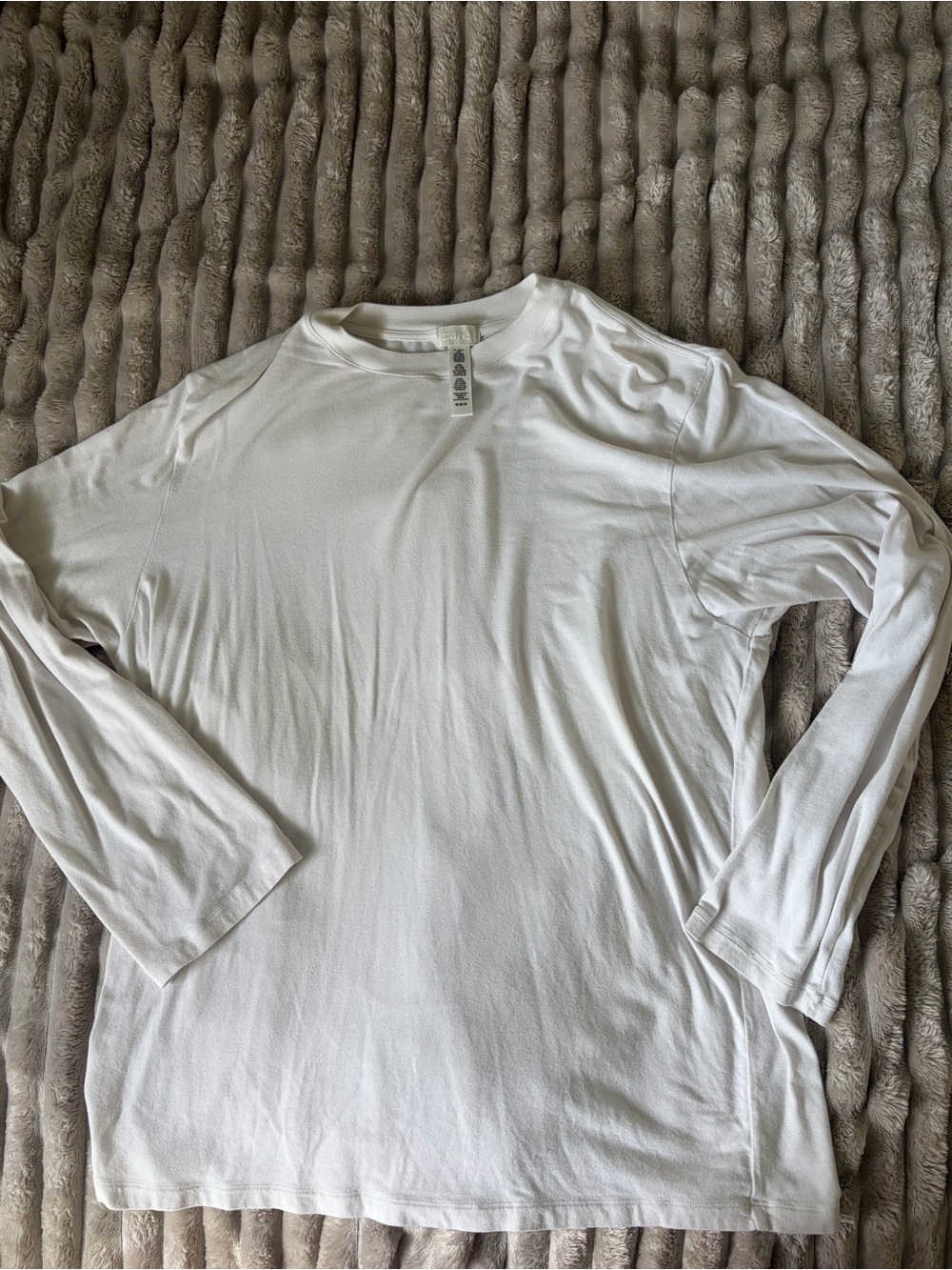 SKIMS White Long Sleeve Top